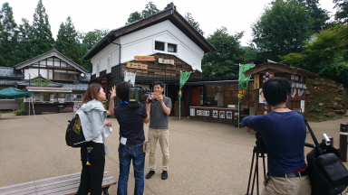 福井テレビ「おかえりなさ～い」撮影の様子